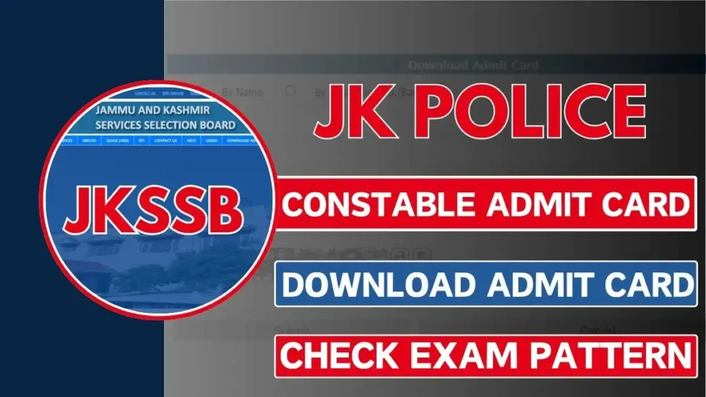 JKSSB JK Police Constable Admit Card 2024